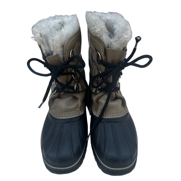 Sorel Shoes - Sorel Women's size 6 Winter Boots - Waterproof Tan & Brown w/ Wool Inser…